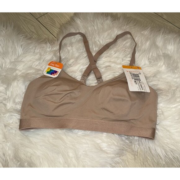 Warners RN1041A Cloud 9 Super Soft Lift Convertible Wireless Bra S Small Beige - Picture 1 of 6